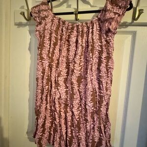 Pink and Brown Wehi Girls Dress